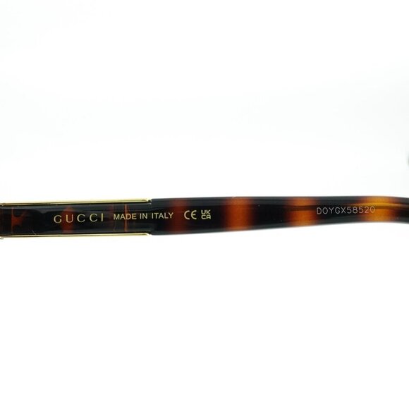 Gucci GG1189 Square Unisex Sunglasses Tortoise Brown OS - Picture 8 of 16